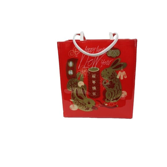 Limited Edition Tote Bag Purse Bloomingdales Lunar New Year Rabbit NEW - Picture 1 of 5